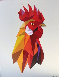 Haan. 40 x 50 cm.   € 50,00