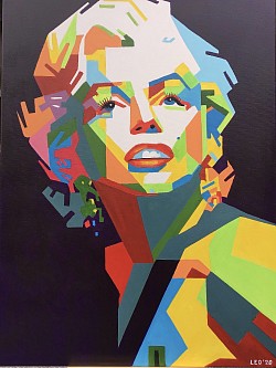 Marylin Monroe. 60 x 80 cm.   € 110,00