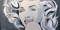 Marylin Monroe. 80 x 40 cm.  € 60,00.