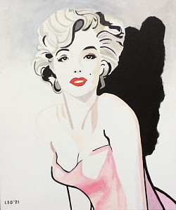 Marylin Monroe € 60,00. 50 x 60 cm.