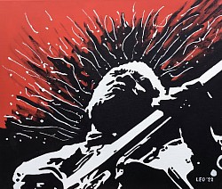 BB King 60 x 50 cm  € 75,00