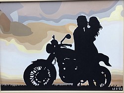 Motorsport 60 x 80 cm.  € 100,00
