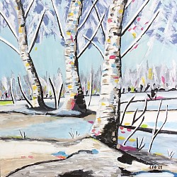 Winter  50 x 50 cm. € 50,00
