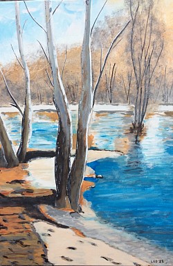 Winter  50 x 70 cm.  € 95,00.
