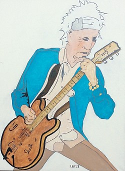 Keith Richards 60 x 80 cm.   € 80,00