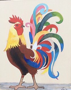 Haan. 50 x 60 cm.  € 50,00