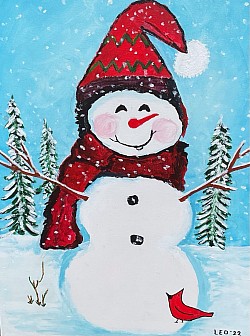 De Kerstman  40 x 60 cm.  €35,00