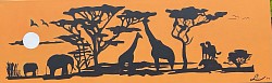 Afrika in de zon  40 x 120 cm.  € 40.00