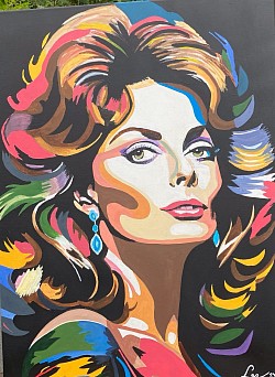 Sophia Loren. 60 x 80 cm.  € 150,00