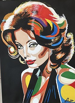 Sophia Loren  50 x 70cm.  € 90,00